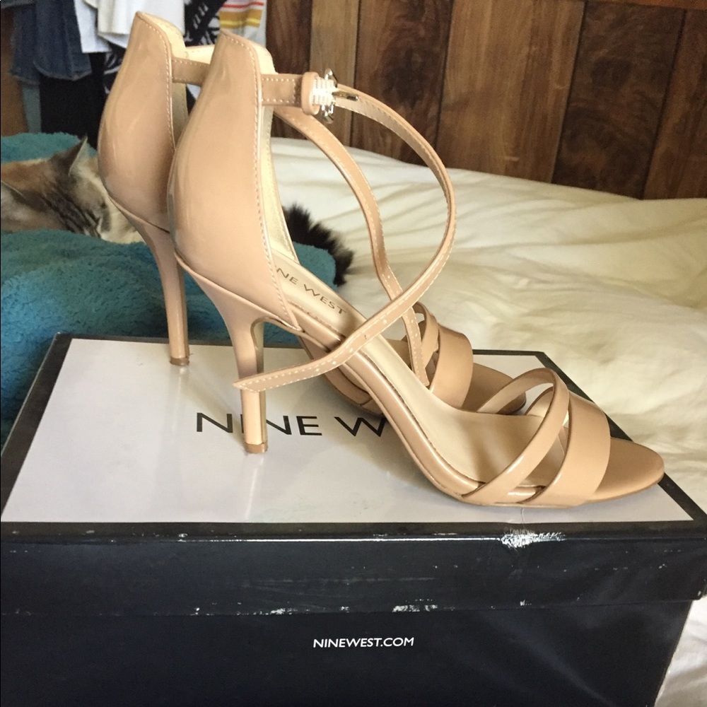 Nine West strap heel